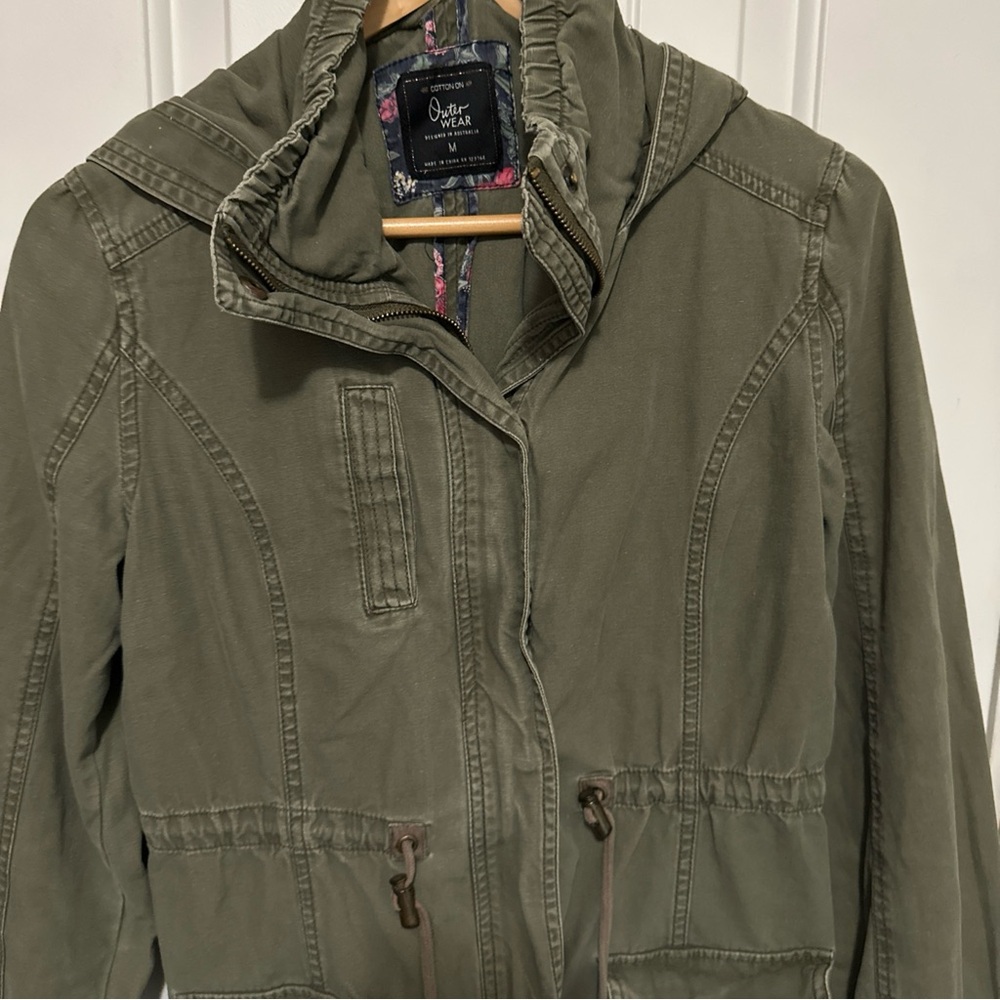 Olive Utility Jacket for Women